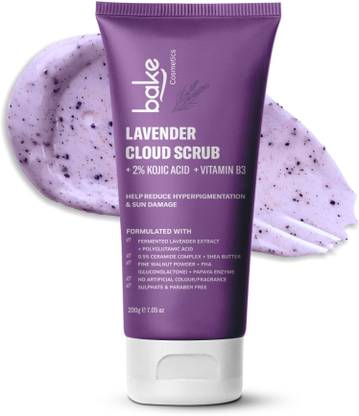 Bake Cosmetics 2% Kojic Acid Lavender Smoothie Body Scrub | Exfoliant & Treat Hyperpigmentation Scrub