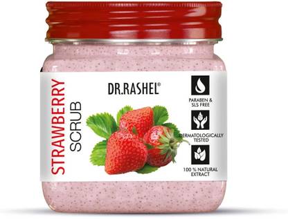 DR.RASHEL STRAWBERRY FACE & BODY SCRUB | ANTIOXIDANTS & ANTI-INFLAMMATORY Scrub