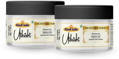 Utkrisht Khadi Detan Face Scrub Removes Sun Tan, Brightens Skin & Unclogs Pores Scrub