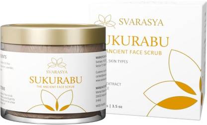 Svarasya Sukurabu - Ancient Japanese Rice Face Scrub | Deeply Exfoliates | 70 Antioxidant Scrub