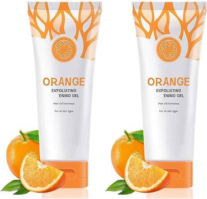 PHC Natural Orange Exfoliating Gel for Skin Texture - Improves Skin Smoothness Scrub