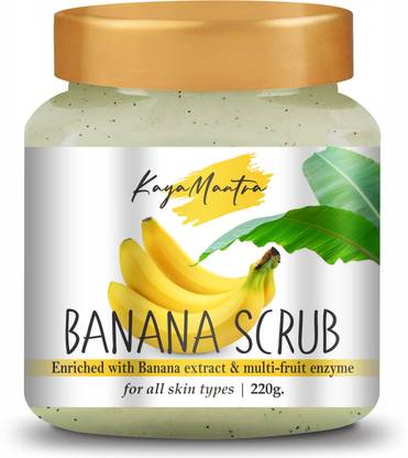 KayaMantra Banana Scrub for Ultra Hydrating and Exfoliating Scrub