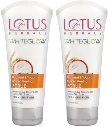 LOTUS HERBALS Whiteglow Oatmeal & Yogurt Skin Whitening  Scrub