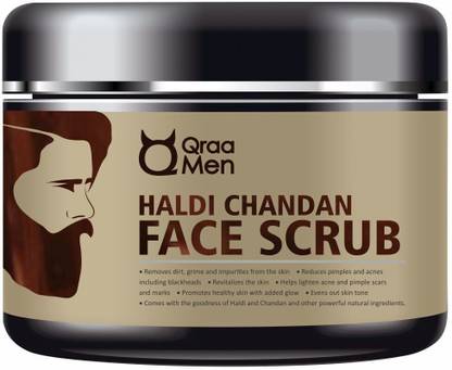 Qraa Haldi Chandan Face Scrub for Skin Brightening Scrub