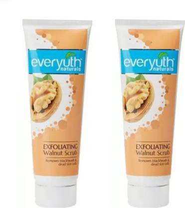 Everyuth Naturals Exfoliating Walnut Scrub 50+50 Pack Of 2 Scrub