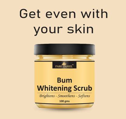 PARK DANIEL Bum Butt Booty Skin Whitening Body Scrub - Pack of 3 of 100 gms(300 gms) Scrub