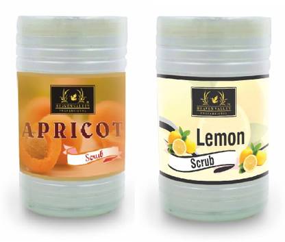 Heaven Valley Professional Apricot Scrub 900ml & Lemon Scrub 900ml Softening Humidifying Nourishing Scrub