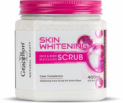 Gracellon Skin Whitening Face and Body Massage Scrub | Instant Lightening Scrub
