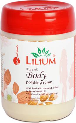 LILIUM Body Polishing Scrub For Dull & Uneven Skin Tone|Remove Dirt & Dead Skin Scrub