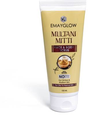 Kalyan Wellness EMAYGLOW Multani Mitti Face & Body  Scrub
