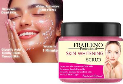 FRAILENO Mix fruit facial scrub for Bright Skin Combo pack of 1 Scrub