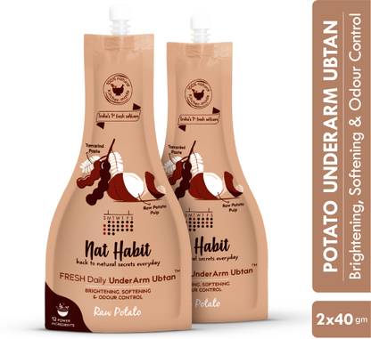 Nat Habit Underarm Darkness Removal Cream Scrub, Whitening, Odour Control�-�Raw�Potato Scrub