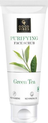 GOOD VIBES Green Tea Purifying Face Scrub in Tube Scrub