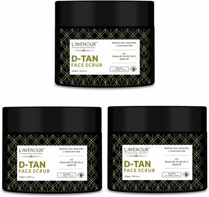 L'avenour D-Tan Face Scrub For Deep Exfoliation, Blackheads, Dark Spots & Tan Removal Scrub