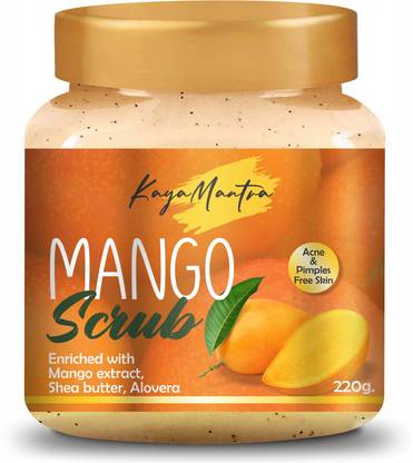 KayaMantra Mango Face Scrub for Glowing Skin, Men and Women Scrub