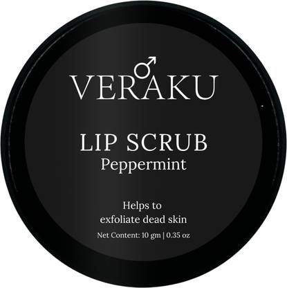 veraku Exfoliating Lip Scrub for Dark & Chapped lips | Reduction in Dark Lips | For Men Scrub