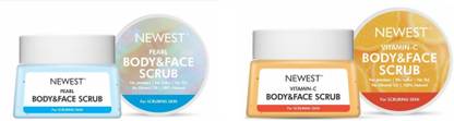 NEWEST PEARL+VITAMIN C PACK OF 2 EACH 300 ML Scrub