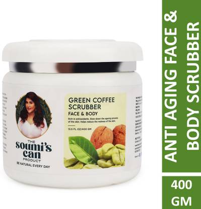 The Soumi's Can Product GREEN COFFEE SCRUBBER FACE & BODY Scrub