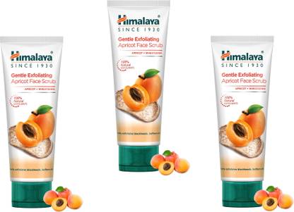 HIMALAYA Gentle Exfoliating Apricot Face Scrub 50g (pack of 3) Scrub