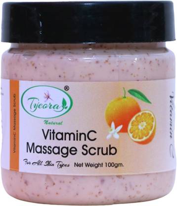 Tyeora Revitalize Your Skin with Vitamin C Massage Scrub - Exfoliating, Brightening Scrub