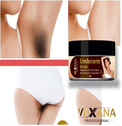 vexana Dark Underarm & Bikini skin Whitening Cream For Brighten Skin (50 gm) Scrub