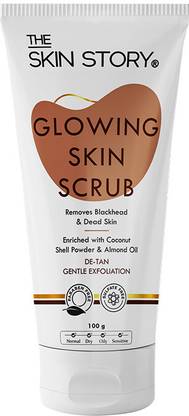 The Skin Story Glowing Skin Brightening Face Scrub for Exfoliation and Remove Tan Scrub