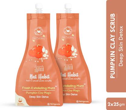 Nat Habit Pumpkin Clay Exfoliating Mura Scrub