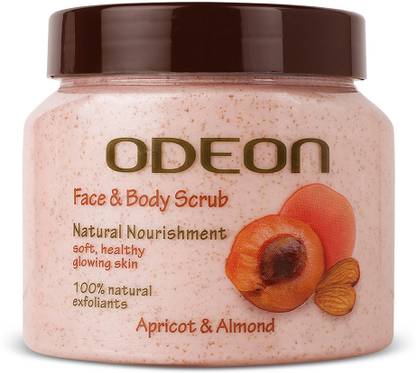 ODEON Apricot & Almond Face and Body Scrub | Natural Nourishment Scrub