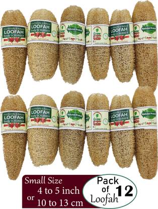 Grow Basket Natural Body Loofah – Small | Skin Polishing Scrub for Shower Scrub