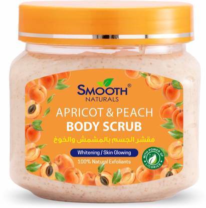 SMOOTH NATURALS Apricot & Peach Body Scrub | Enriched with Apricot Extracts | For All Skin Types Scrub