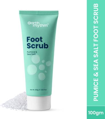 Earth Rhythm Pumice & Sea Salt Foot Scrub | Relaxes Feet, Smoothens Rough Skin, Lightens Tan Scrub