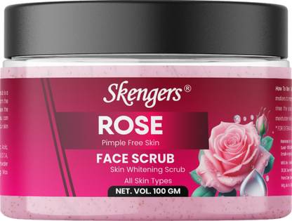 skengers Rose Whitening Face Scrub for Glowing Skin scrub women&men Scrub