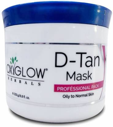 OXYGLOW HERBALS D-TAN Mask|for lightens and brightens the skin|Tan Removal|Anti Ageing Benefit Scrub