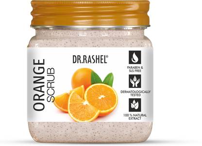 DR.RASHEL Orange Scrub For Face & Body with Orange Extracts | Energizing & Exfoliating Scrub