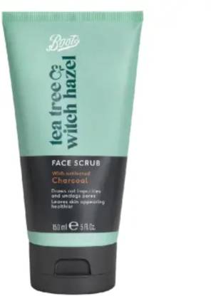Boots Tea Tree & Witch Hazel Charcoal Face  Scrub