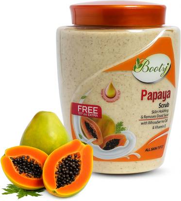 BOOTY Papaya face scrub with wheatgerm oil & vitamin E Scrub