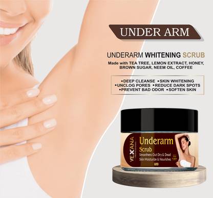 vexana Advanced Plus UnderarmWhitening Scrub For Lighten, Brighten Skin Pack Of 1  Scrub