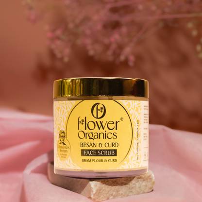 Flower Organics Besan & Curd Face  Scrub