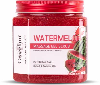 Gracellon Watermelon Massage Gel Scrub | Instant Detoxification Scrub