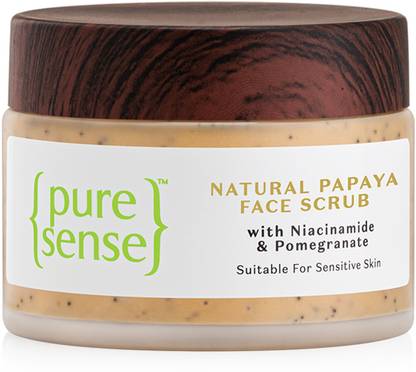 PureSense Natural Papaya Face Scrub with Niacinamide & Pomegranate for Clear Radiant Skin Scrub  (50 g) at Rs. 100