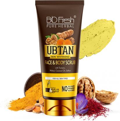 Biofresh Ubtan Face and Body Scrub for Smooth Skin, Remove Dirt and Tan Scrub