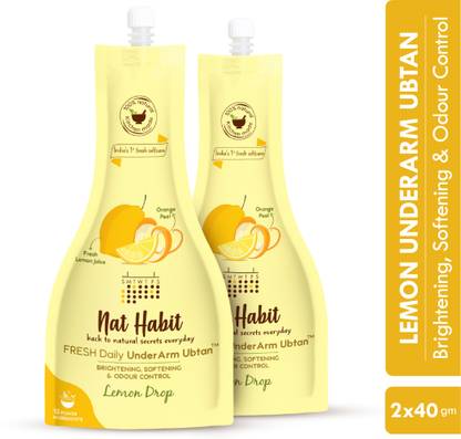 Nat Habit Underarm Darkness Removal Cream Scrub, Whitening, Odour Control-Lemon�Drop Scrub