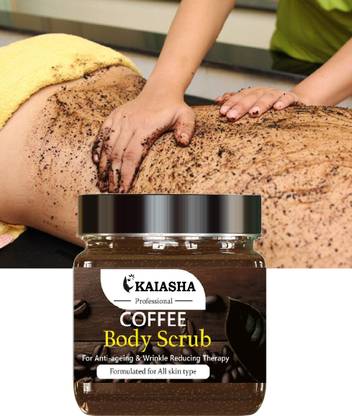 KAIASHA Coffee Face & Body Gel Scrub Coffee Extracts | Helps Smoothing Skin & Cleansing Scrub