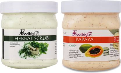 feelhigh Face and Body Herbal  Scrub