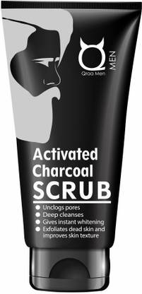 Qraa ACTIVATED CHARCOAL SCRUB for MENS Scrub