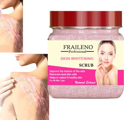 FRAILENO Best Skin Whitening Face & Body Scrub Deep Cleansing, Anti-acne & Pimples Scrub