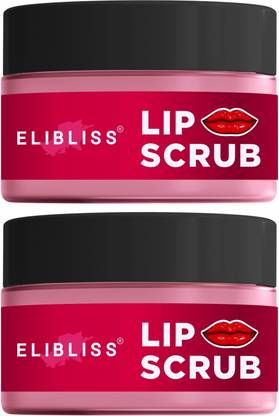 ELIBLISS Lip Balm Scrub For Lightening & Brightening Dark Lips Scrub Pack of 2 Scrub