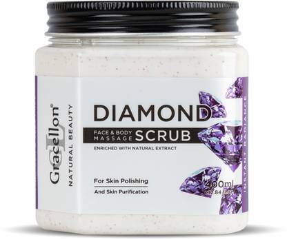 Gracellon Diamond Face and Body Massage Scrub | Instant Radiance Scrub
