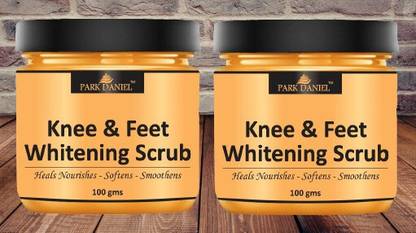 PARK DANIEL Knee & Feet Whitening Body Scrub Skin Exfoliating Pack of 2 of 100 gm(200 gms) Scrub