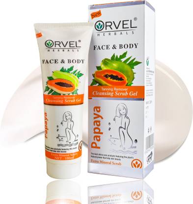 orvel FACE AND BODY INSTANT TAN & DEAD SKIN REMOVER | VISIBLY REMOVES TAN & DEAD SKIN Scrub